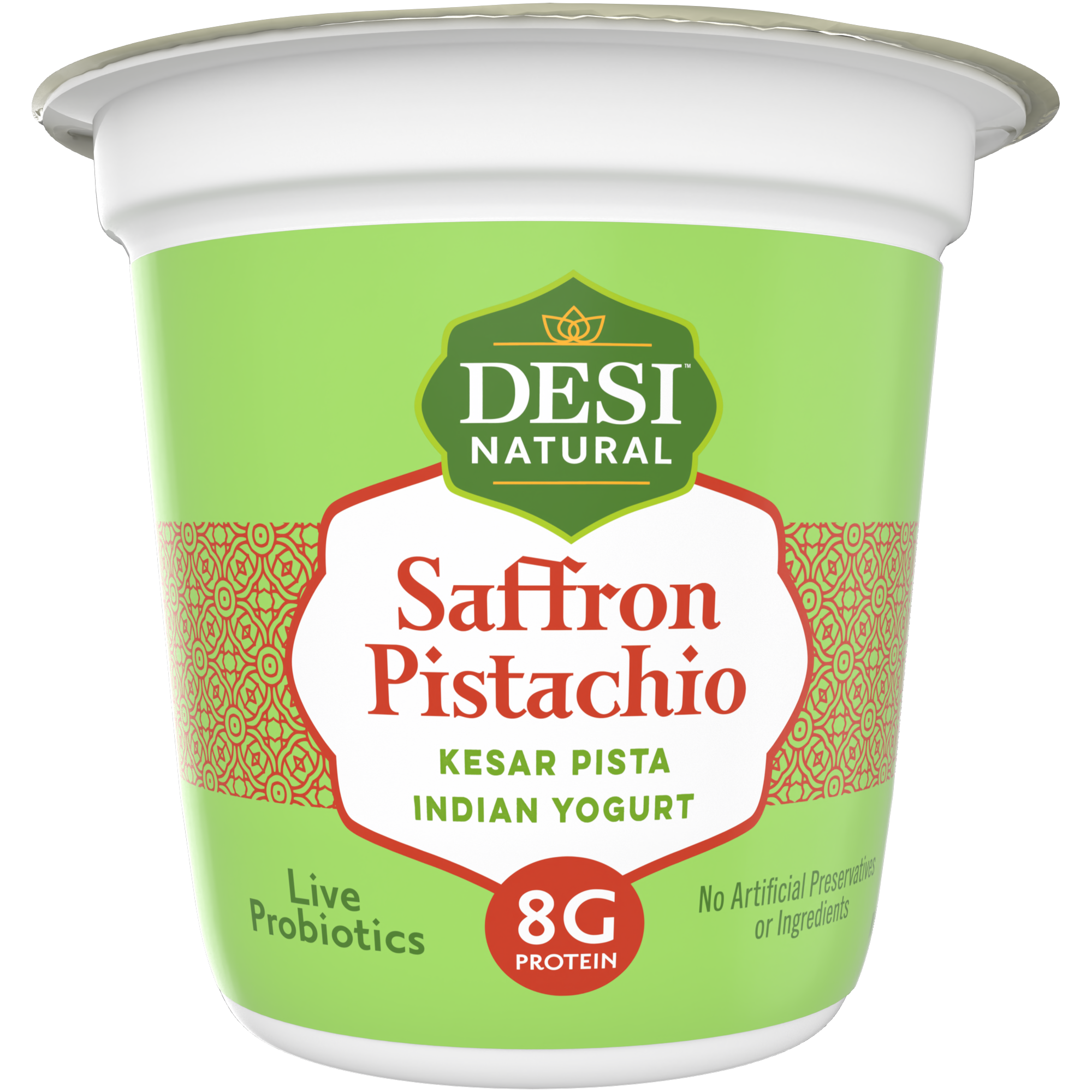 Saffron Pistachio Indian yogurt